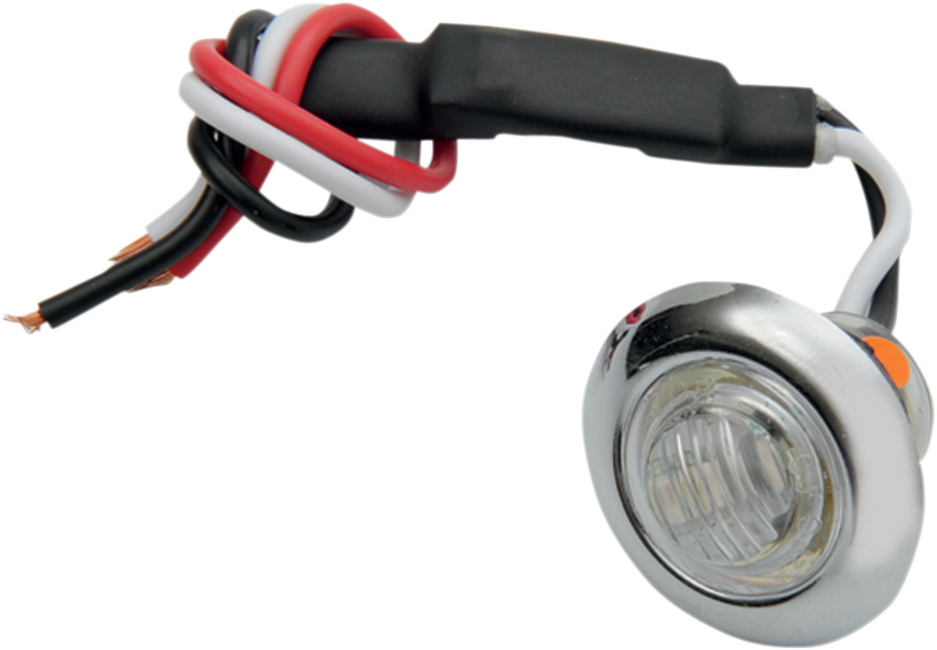 PRO-ONE PERF.MFG. Mini Marker Light - Dual Function Amber LED with Clear Lens (Part #402220)