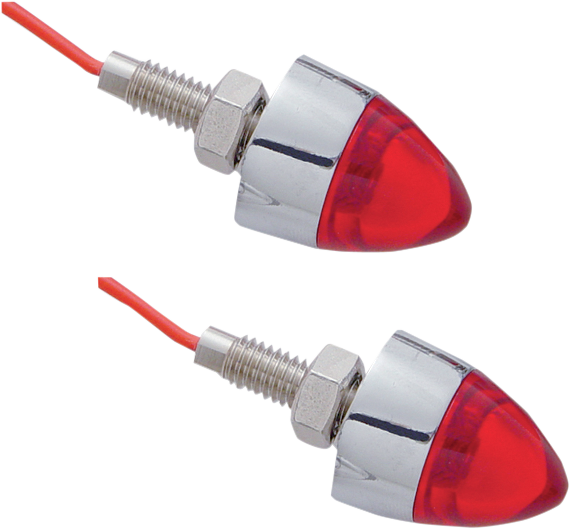 PRO-ONE PERF.MFG. Bullet Mini Marker Lights - Red, Part Number 402270