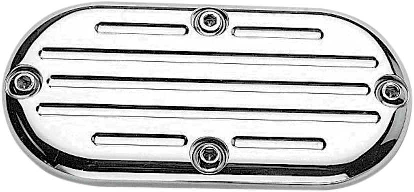 PRO-ONE PERF.MFG. Ball Milled Billet Inspection Cover 202150 with Chrome Finish