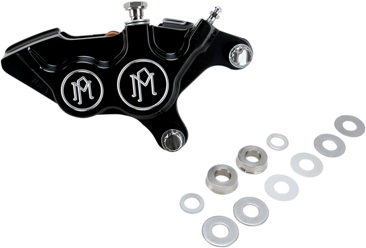 PERFORMANCE MACHINE (PM) 4-Piston Caliper - Front Right - Contrast Cut™ - 11.5" 0053-2920-BM