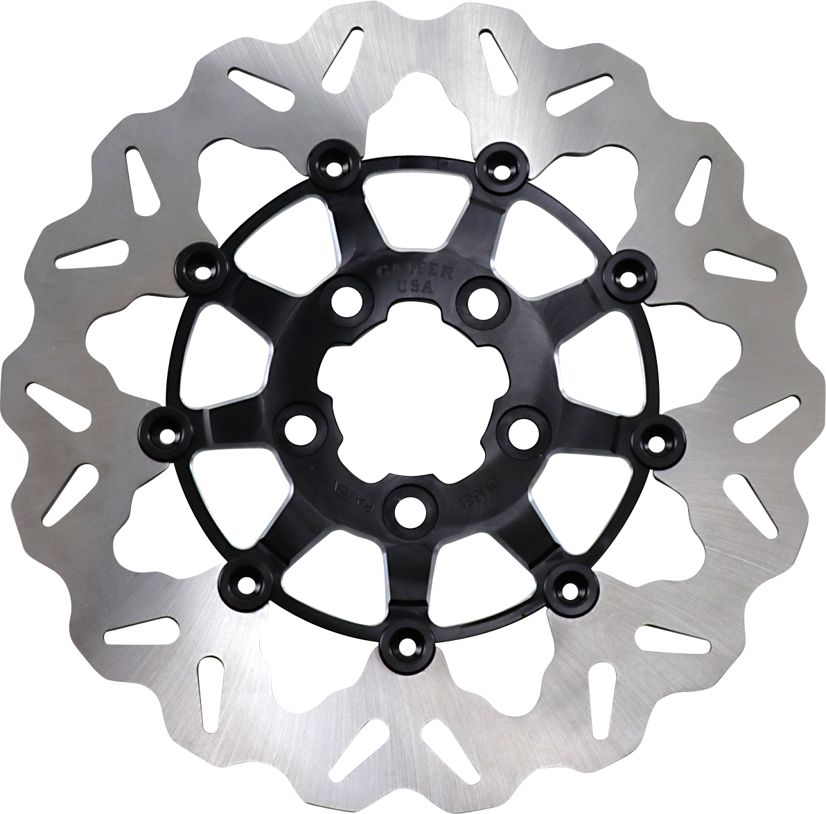 GBRAKES Rear Wave® Rotor - Black Carrier DF681CW-C