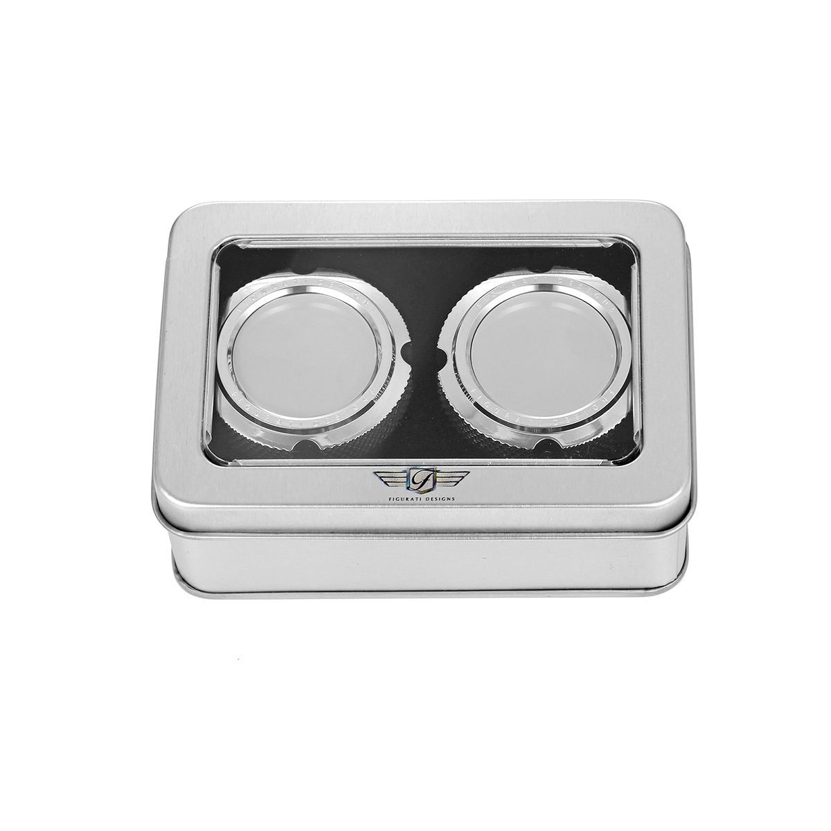 FIGURATI DESIGNS Harley-Davidson Stainless-Steel Front Axle Nut Covers