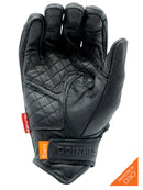 ODIN MFG D3O HEAVY HITTERS MOTORCYCLE GLOVES - BLACK SMOOTH