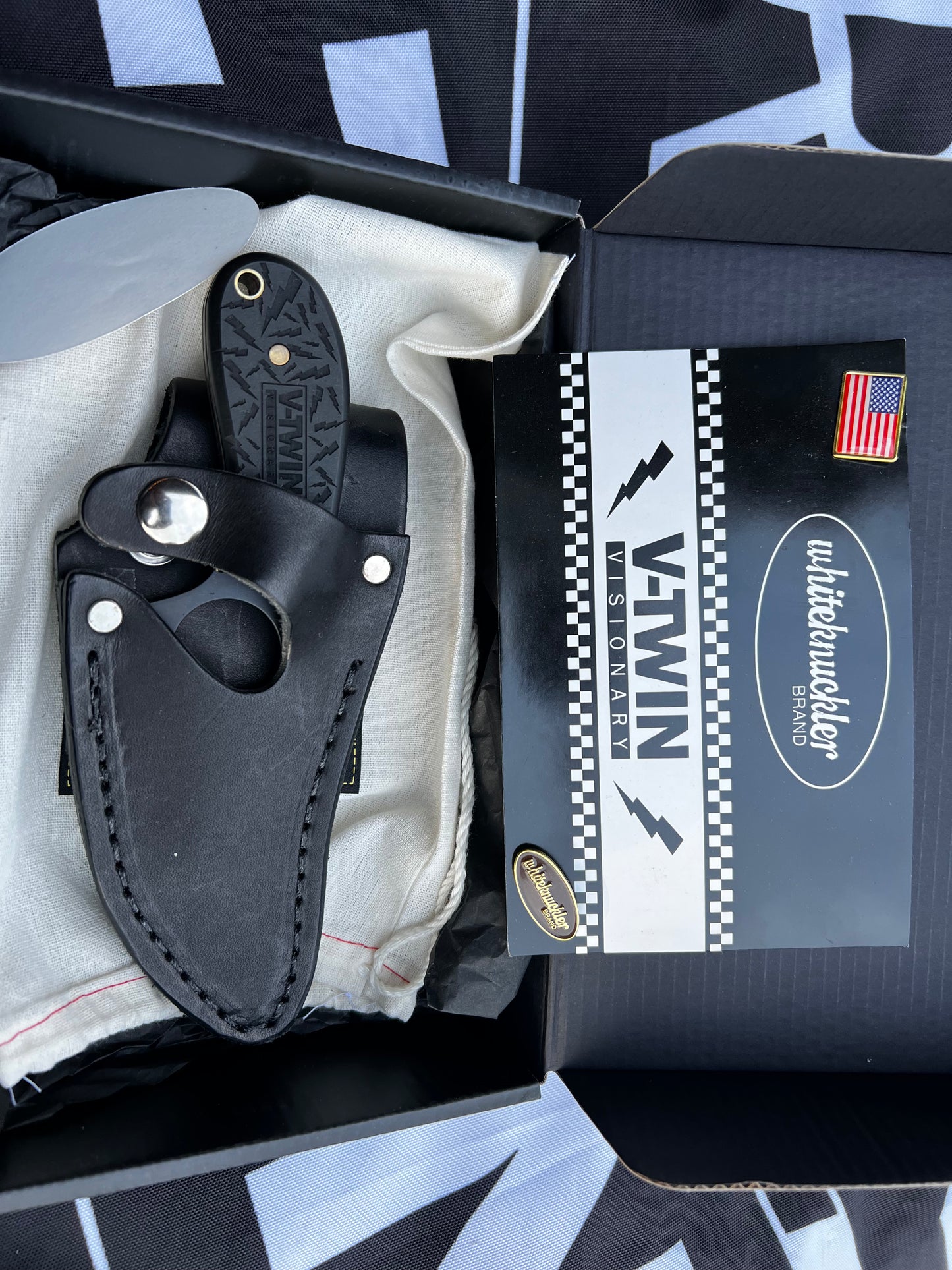 White Knuckler Brand x V-Twin Visionary limited edition knife collab.