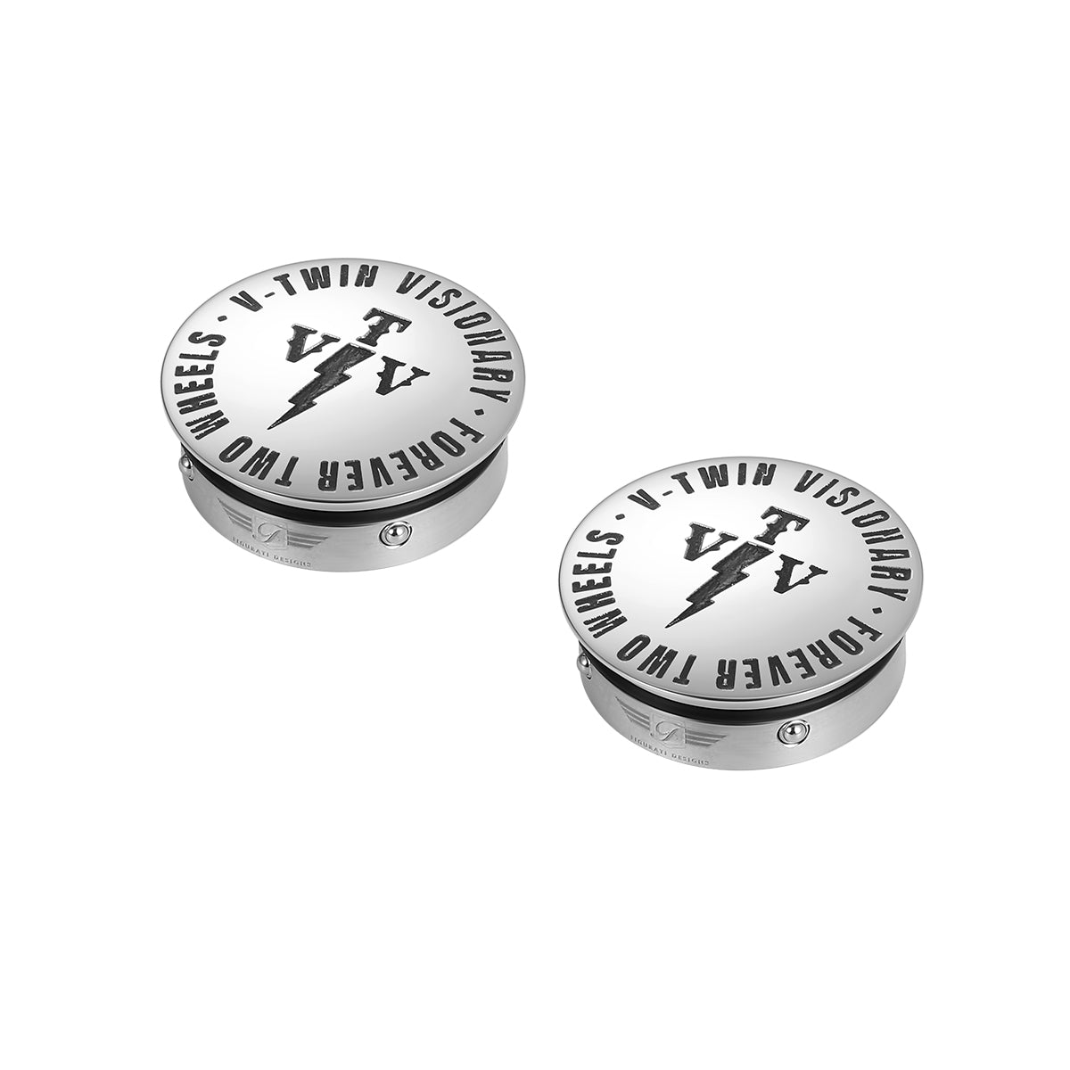 Figurati Designs X VTV Harley-Davidson Stainless-Steel / Black Custom Swing Arm Covers