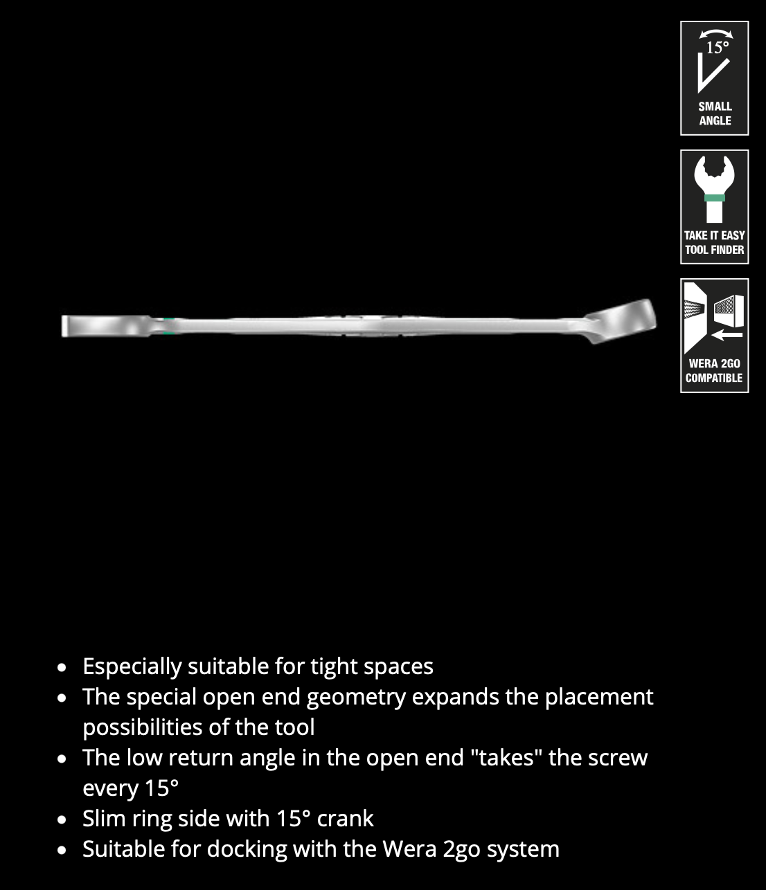 WERA 6003 Joker 8 Imperial Set 1 Combination wrench set, Imperial, 8 pieces