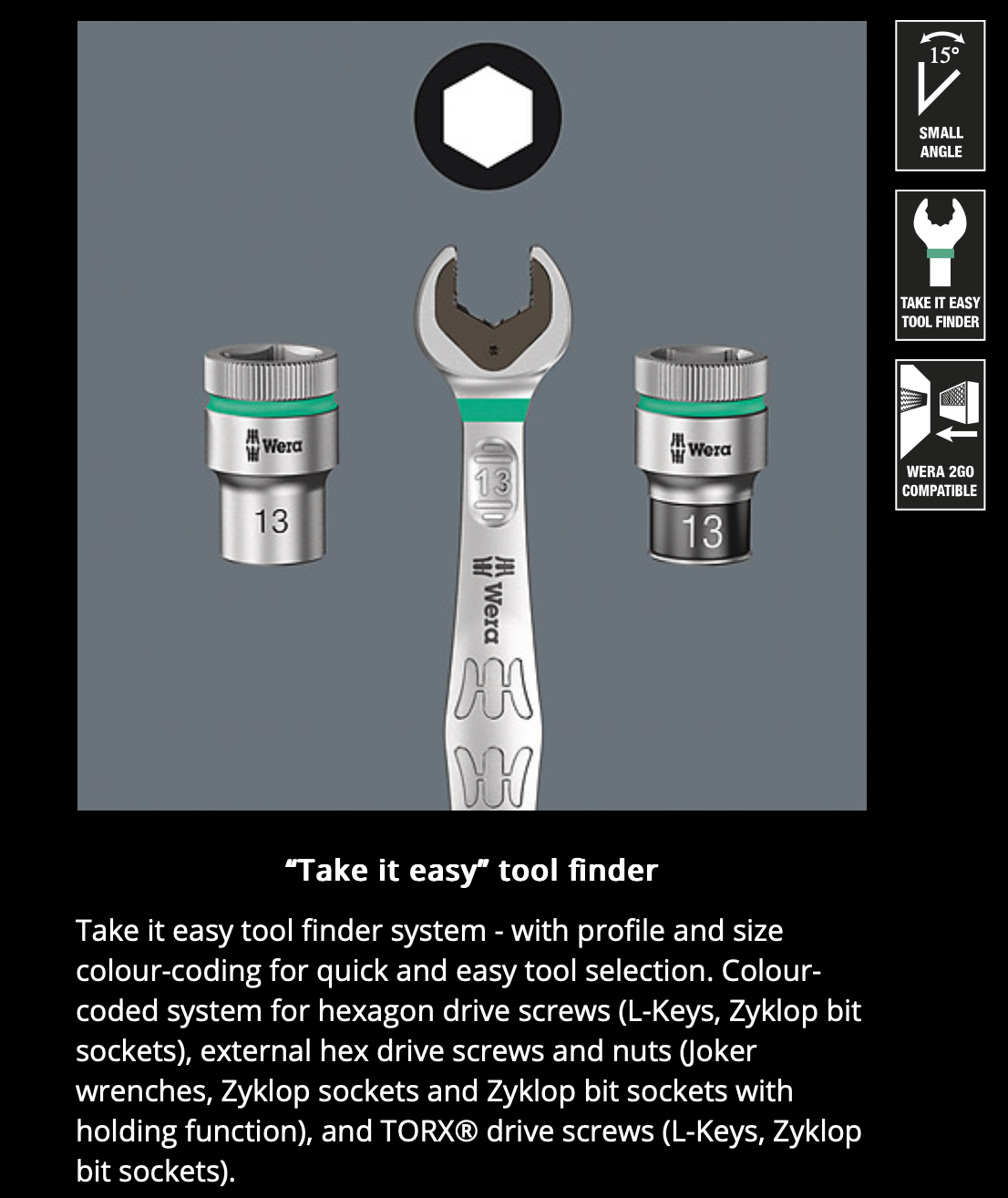 WERA 6003 Joker 8 Imperial Set 1 Combination wrench set, Imperial, 8 pieces