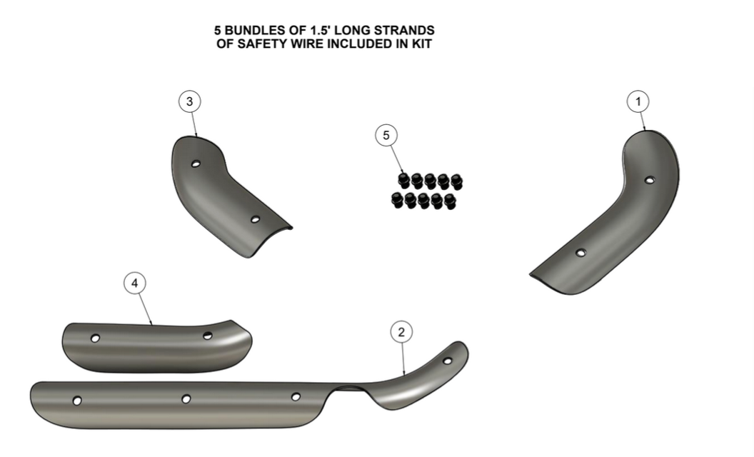 TRASK '99-'16 Touring Assault Exhaust Heat Shield Kit