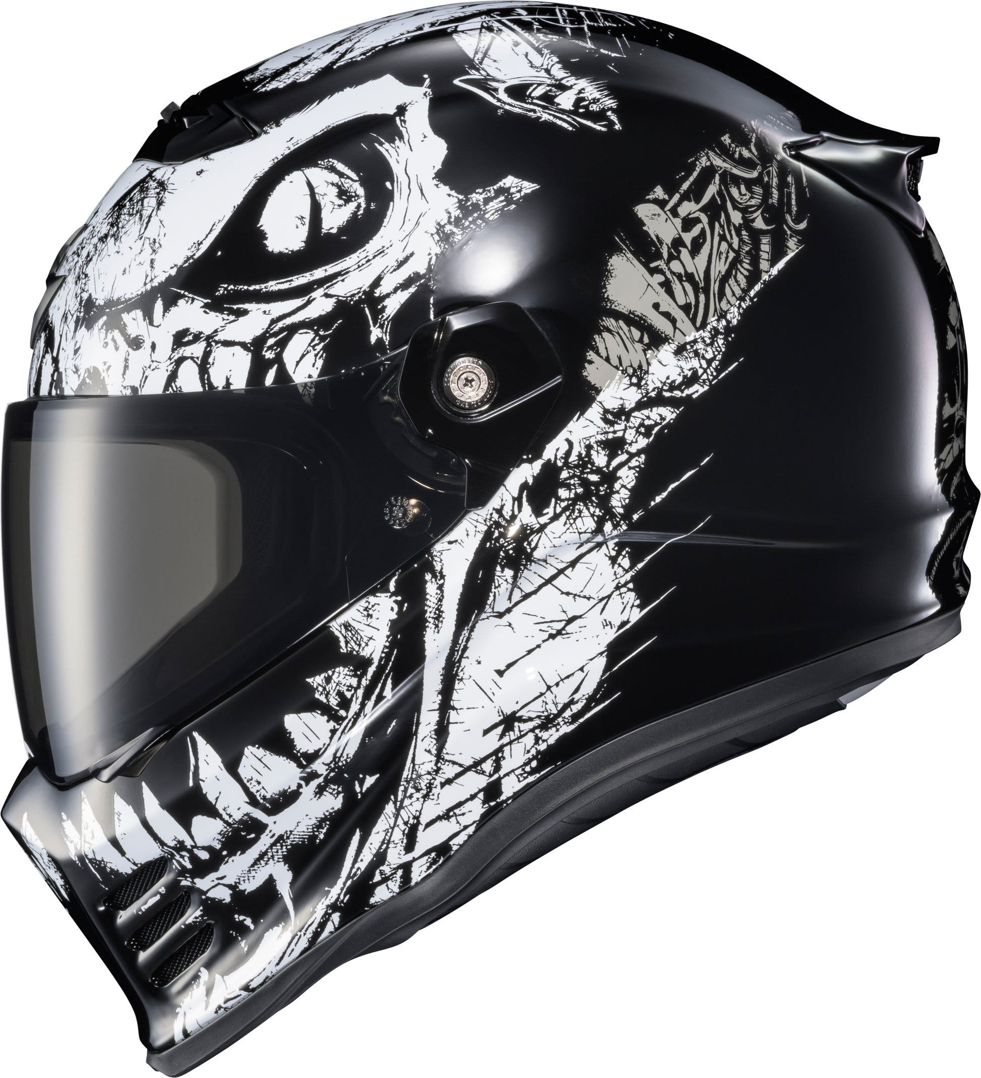 ScorpionEXO Covert FX Full Face Helmet Caiman Gloss Black * Impact-Resistant, Aerodynamic, DOT & ECE Certified Motorcycle Helmet