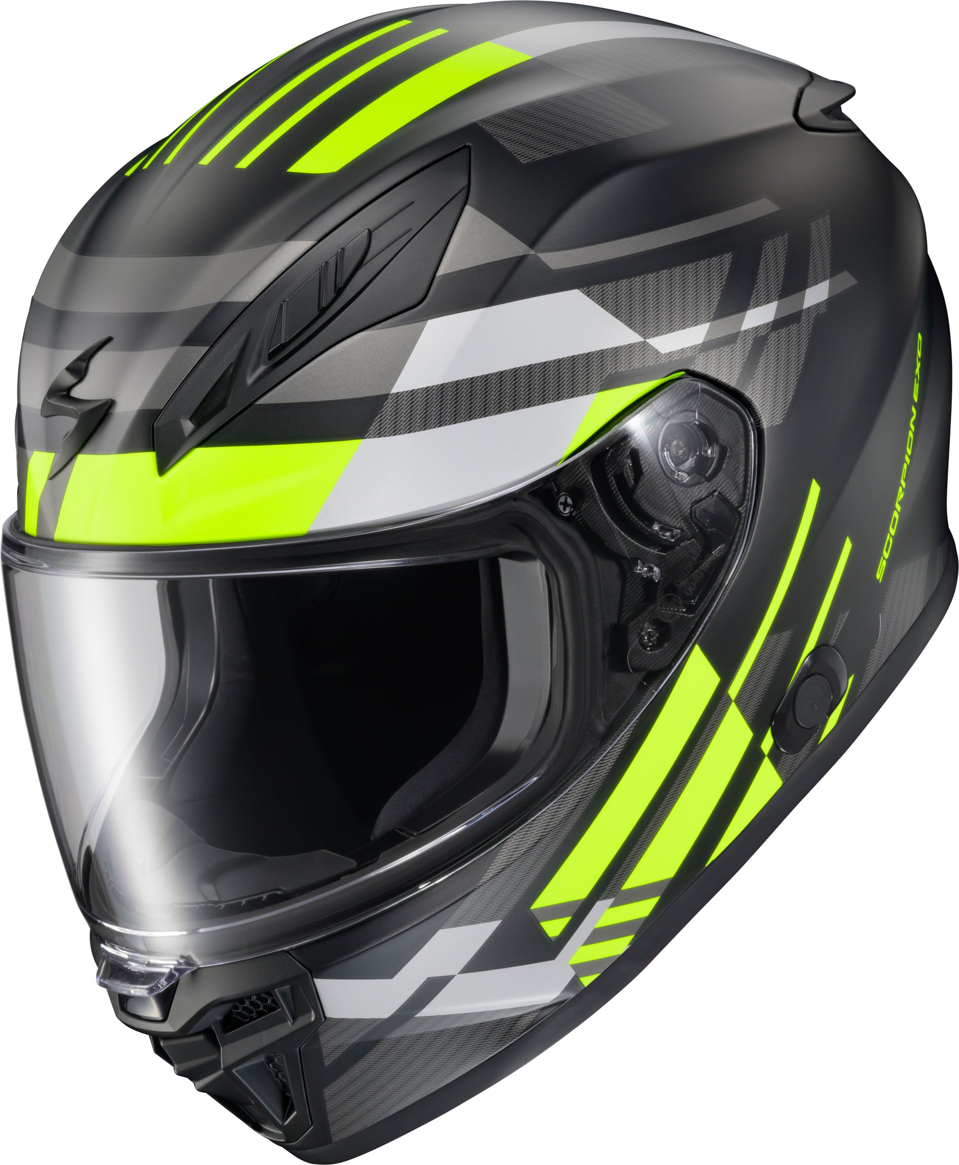 Scorpion EXO Exo R430 Full Face Helmet Paradox Hi Viz Medium