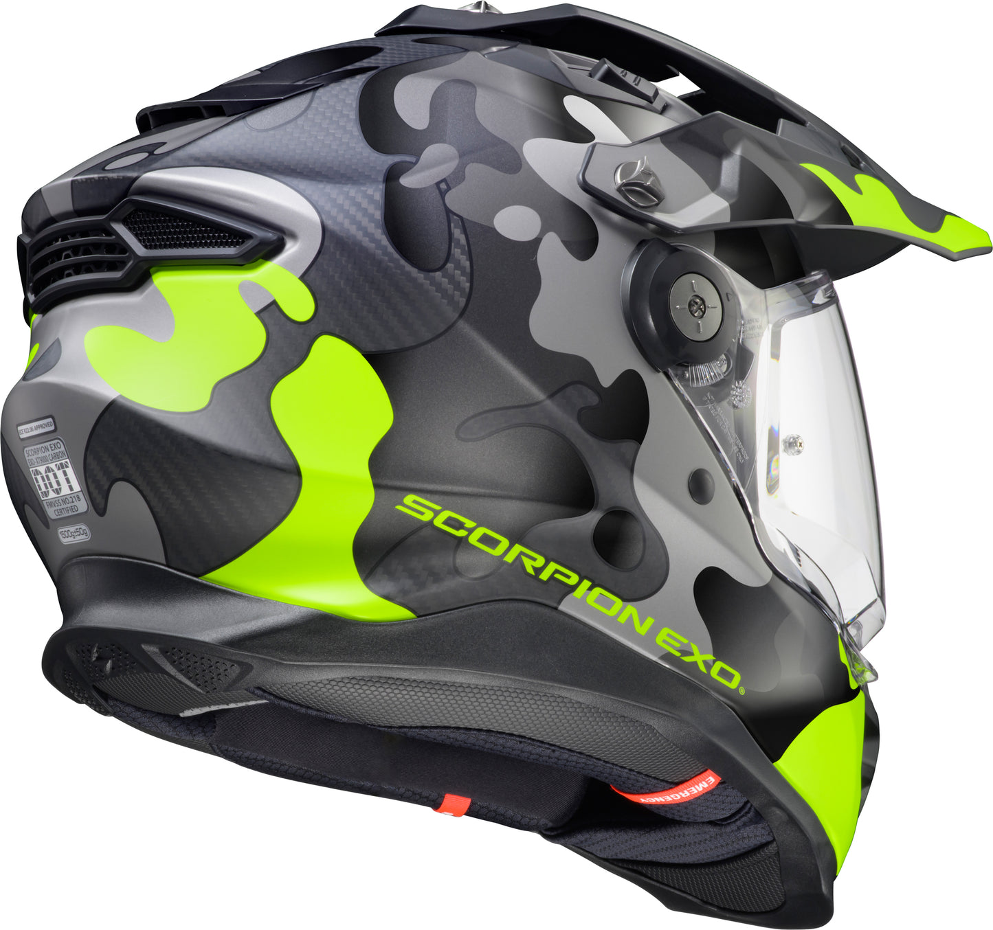 ScorpionEXO XT9000 Carbon Full Face Helmet Gilley Hi Vis/Grey Medium