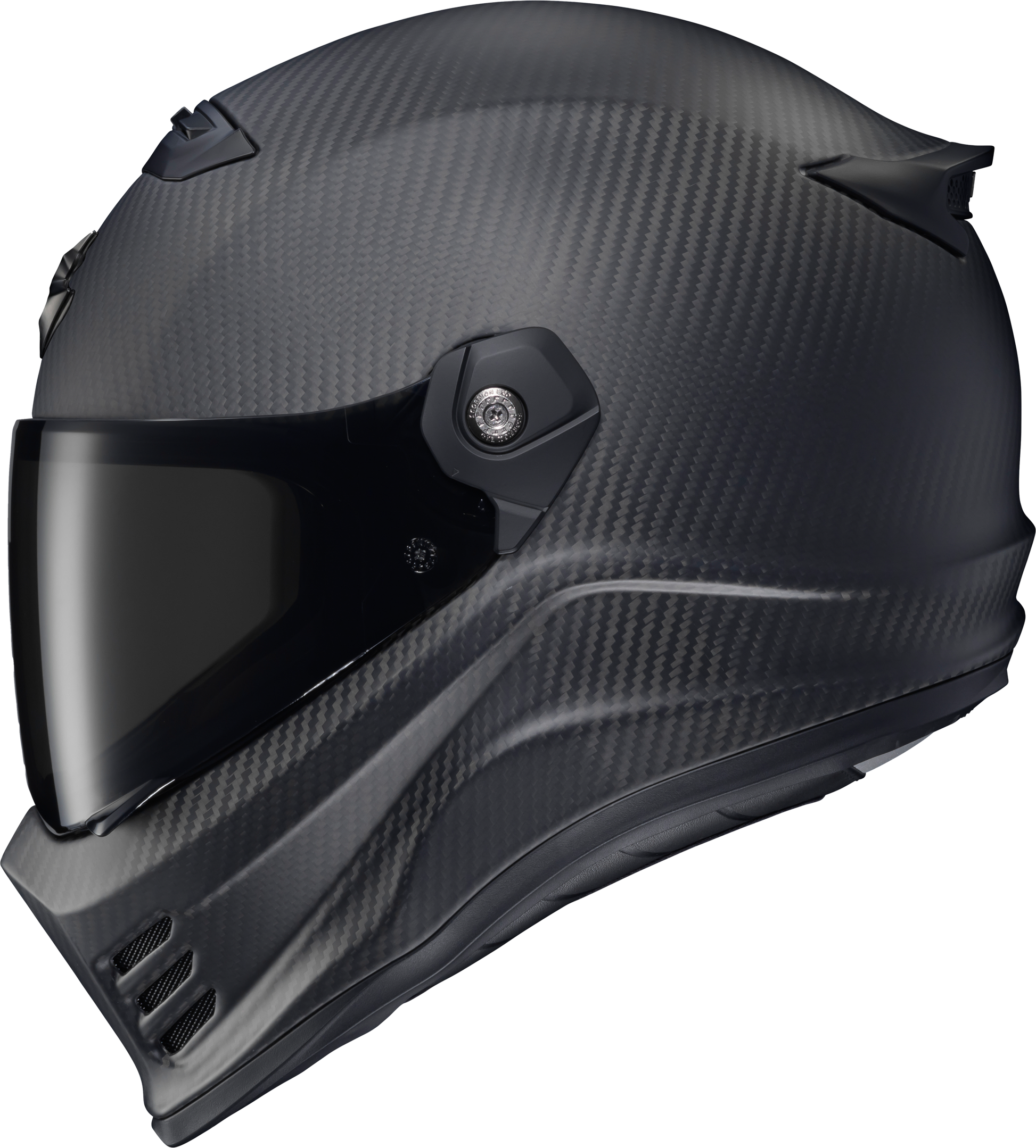 ScorpionEXO Covert FX Carbon Full Face Helmet Matte Black XL * Lightweight, Aerodynamic Motorcycle Helmet with Fog-Free Shield and Bluetooth Compatibility