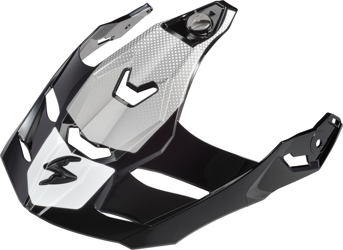 SCORPION EXO XT9000 Carbon Peak Visor Set Trailhead White * All-Road Adventure Helmet