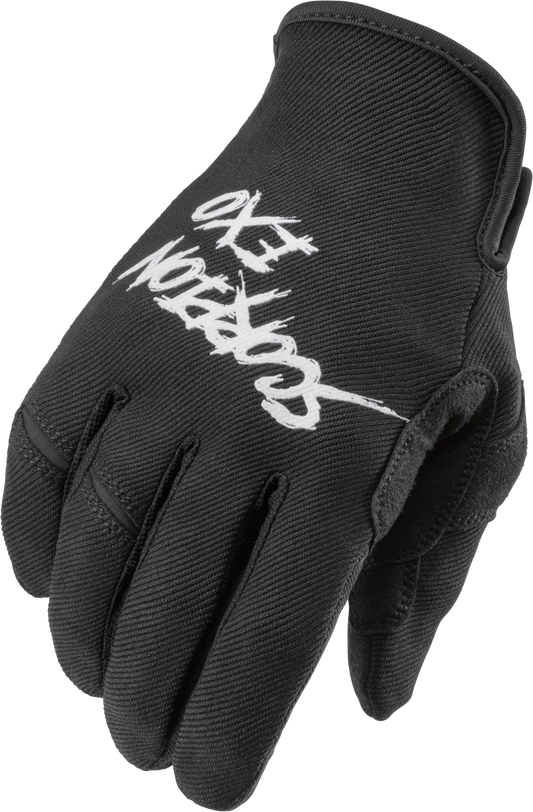 Scorpion EXO Air Stretch Gloves Grind Black/White Large * Performance Riding Gloves with Flexibility and Grip