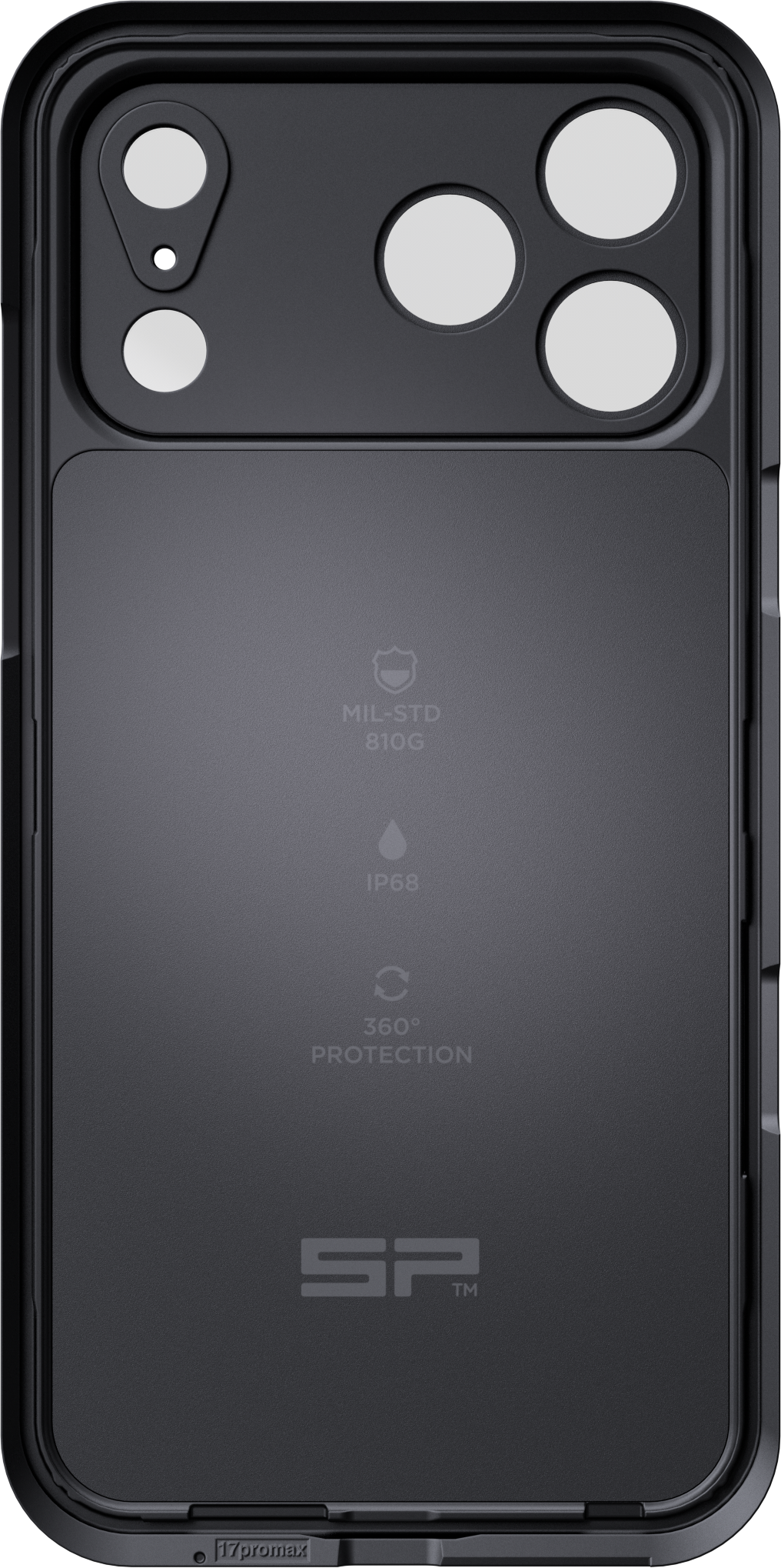 SP CONNECT Phone Xtreme Case SPC+ for Apple iPhone 17 Pro Max - Black