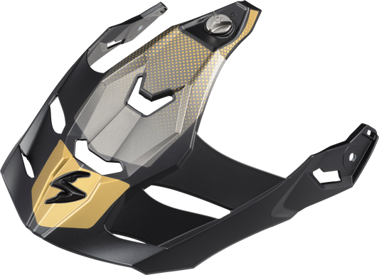 ScorpionEXO XT9000 Carbon Peak Visor Set Trailhead Matte Gold * All-Road Adventure Helmet