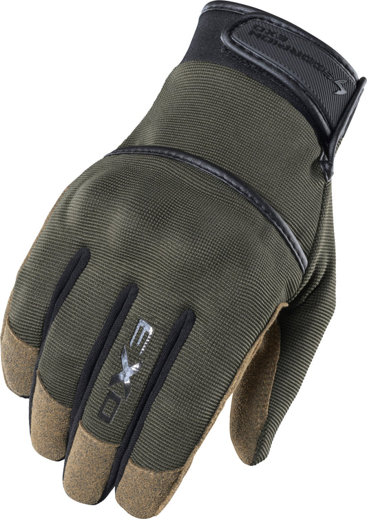 SCORPION EXO Stealth Grip Gloves Hunter Green Large * Durable Touchscreen Motorcycle Gloves with Soft Knuckle Protection