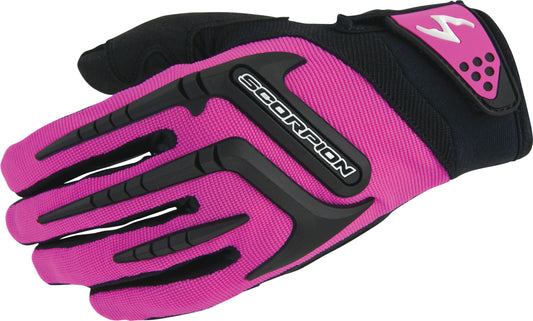 Scorpion EXO Women's Skrub Gloves Pink XL - Durable and Comfortable Motorcycle Gear