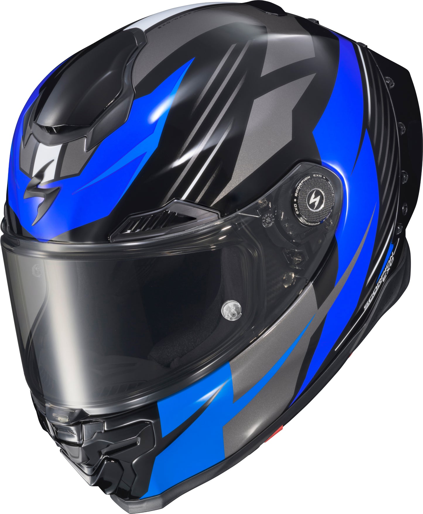 Scorpion EXO Apex Exo Warp Full Face Helmet Dilithium Black/Blue XL - Premium Motorcycle Helmet