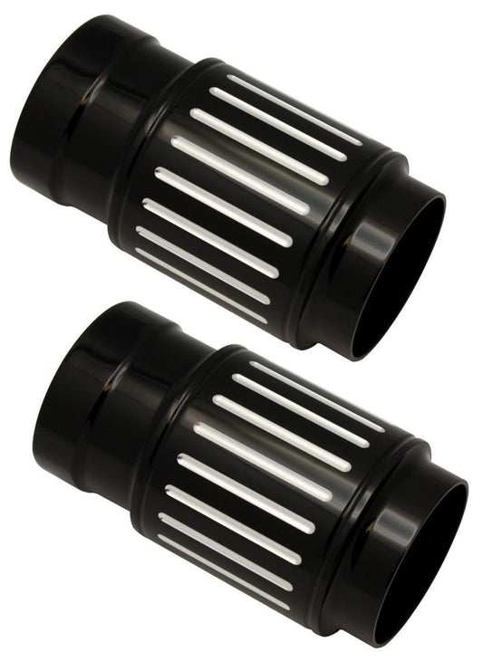 Pro-One BALL MILLED BLACK BILLET FORK SLIDER COVERS