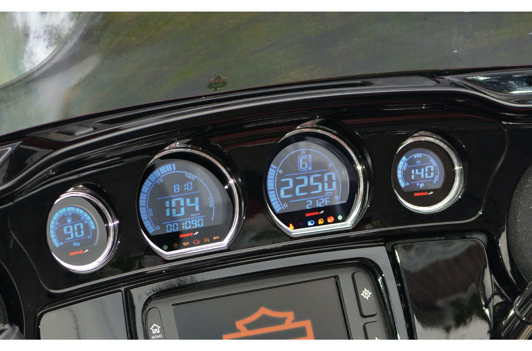 HD-03 4 pieces LCD kit (red & blue) for Harley-Davidson