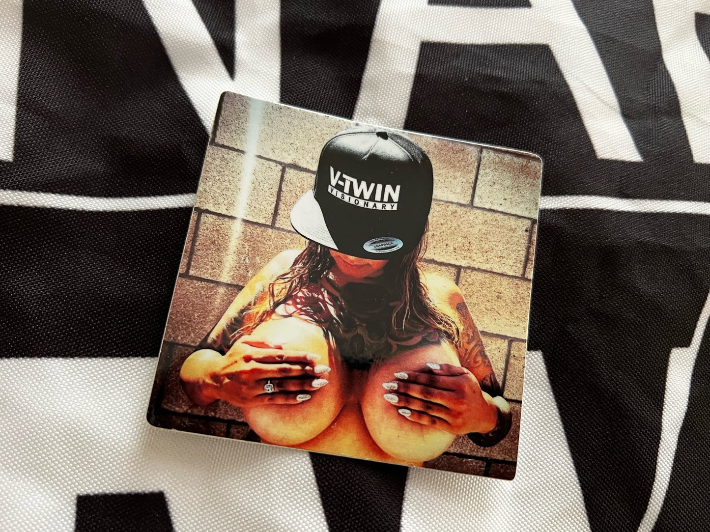 Peek-A-Boob Sticker