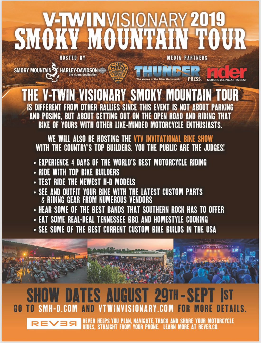 V-twin Visionary Smoky Mtn Tour 2019