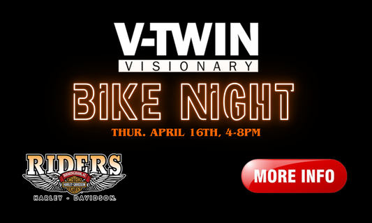 V-Twin Visionary Bike Night at Riders Harley-Davidson - April 16, 2026