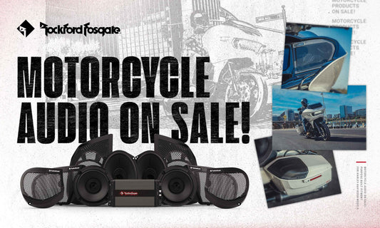 Save on Rockford Fosgate® Motorcycle Audio Kits for Harley-Davidson®