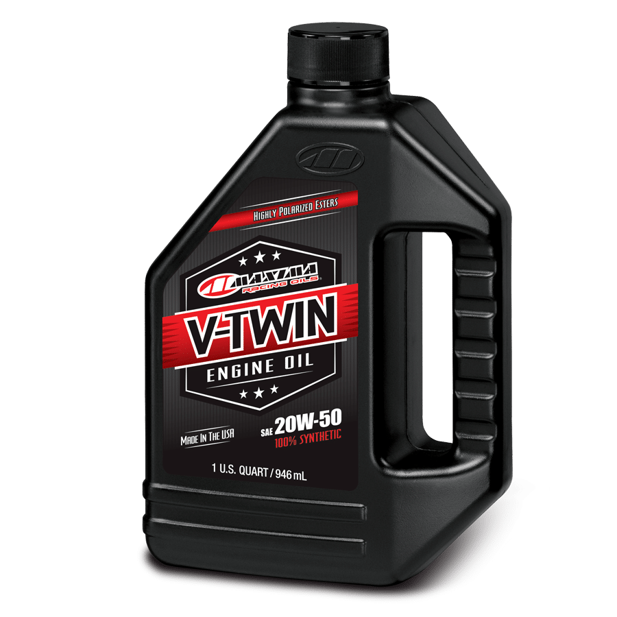 MAXIMA's  Full Synthetic 20W-50 V-Twin Oil