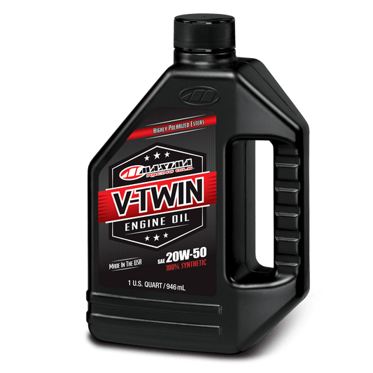 MAXIMA's  Full Synthetic 20W-50 V-Twin Oil
