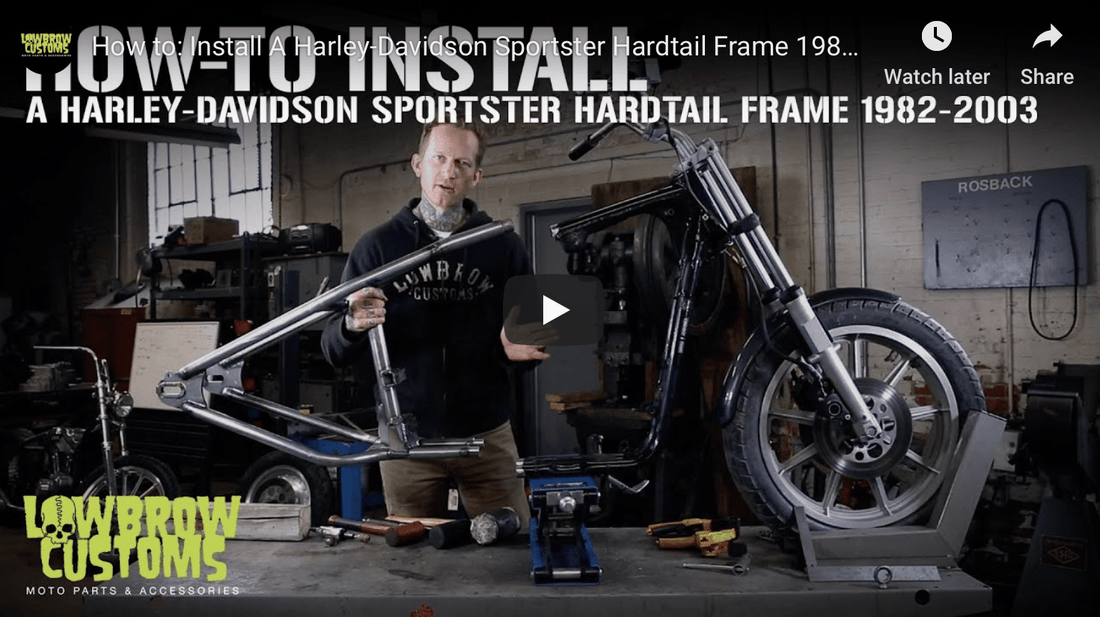 Lowbrow Customs Sportster Hardtail Installation Video