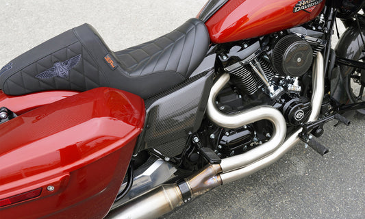 Arlen Ness Carbon Fiber Side Covers, Touring Models