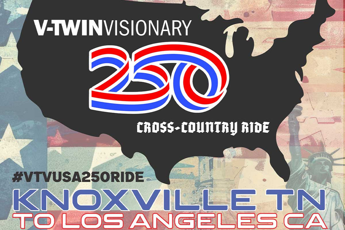 The V-Twin Visionary USA 250 Celebration Ride