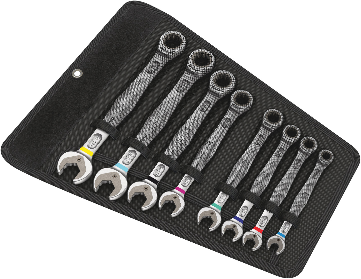WERA 6000 Joker 8 Imperial Set 1 Ratcheting combination wrenches set, Imperial, 8 pieces