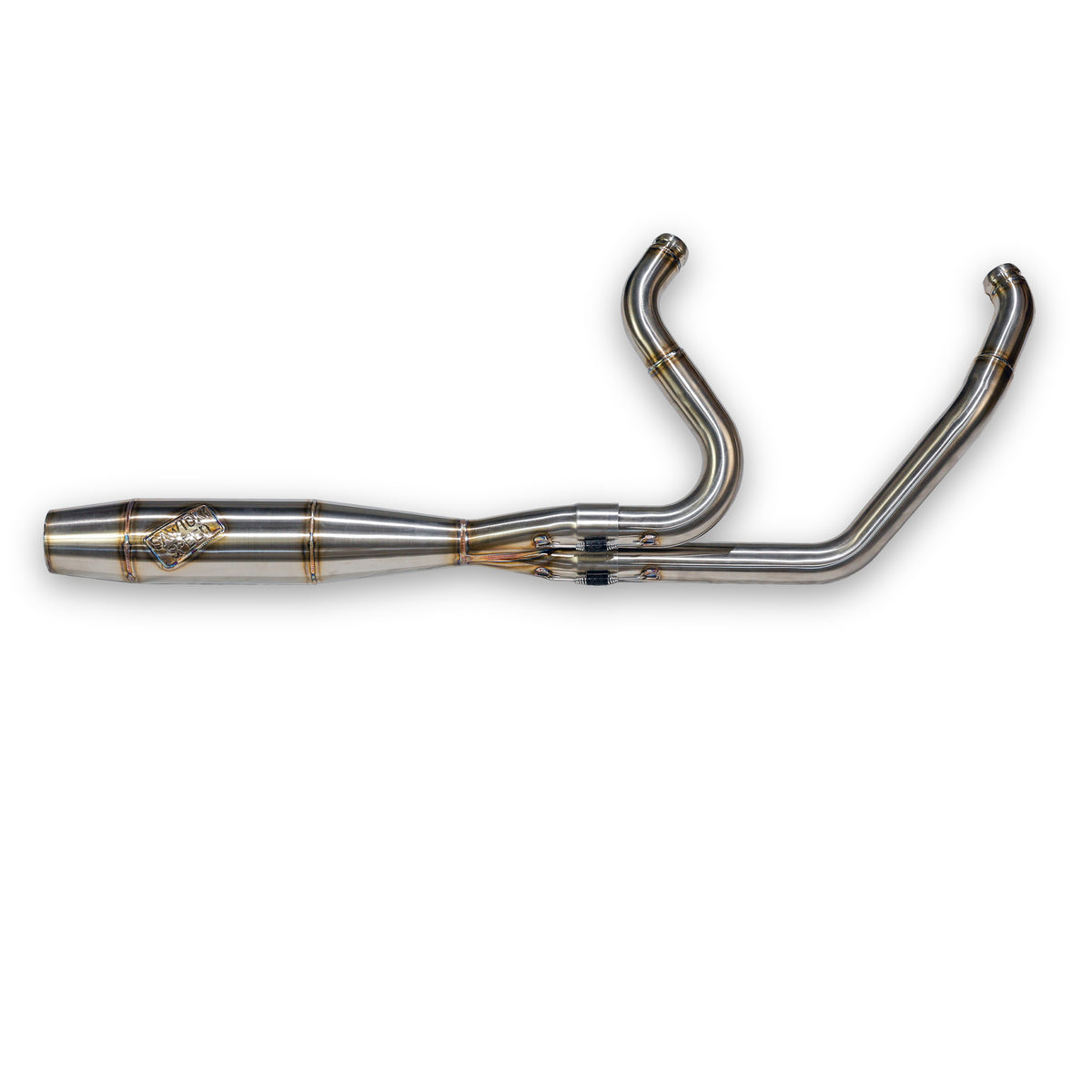 Sawicki 930-02605 M8 FLT Mid Cannon Brushed Stainless Steel Headers