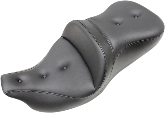 SADDLEMEN Roadsofa™ Pillow Top Seat for Harley-Davidson Trike Models 2009-2024, Black, Part 808-07B-181T