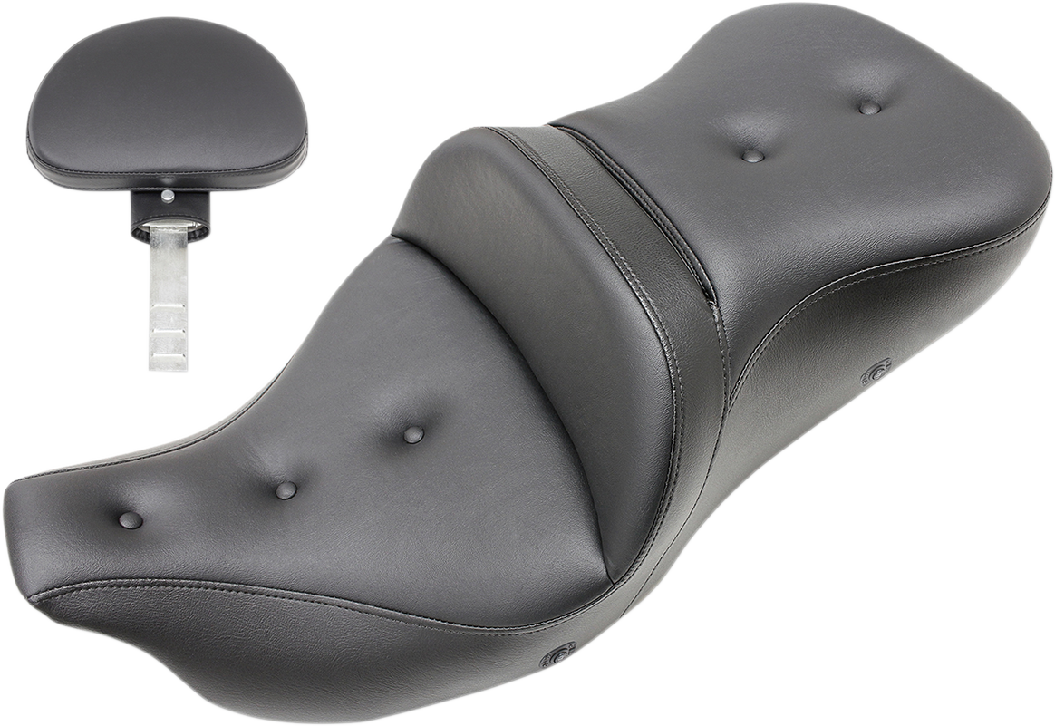 SADDLEMEN Roadsofa™ Heated Pillow Top Seat with Backrest for Harley-Davidson Trike 2009-2024