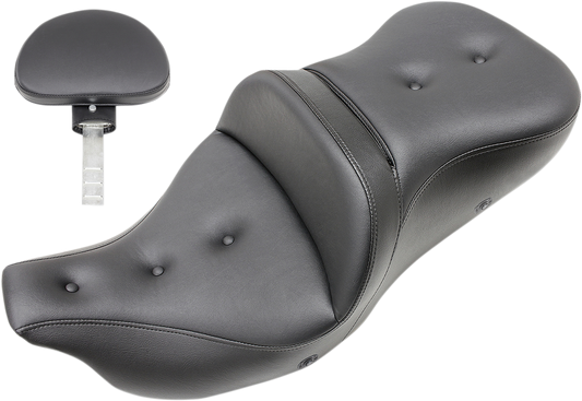 SADDLEMEN Roadsofa™ Heated Pillow Top Seat with Backrest for Harley-Davidson Trike 2009-2024