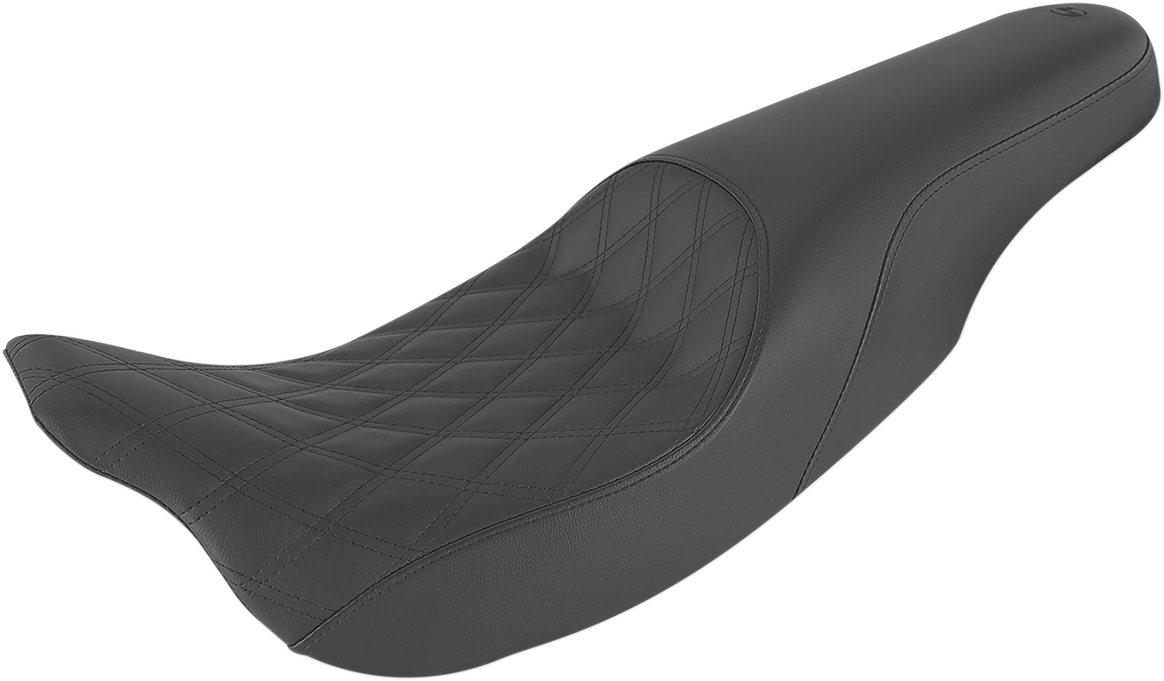 SADDLEMEN Profiler Seat Front Lattice / Rear Smooth for Harley FL 2008-2024 - Model 808-07B-149
