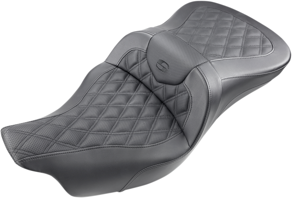 Saddlemens Roadsofa™ Seat for Harley-Davidson Trike 2009-2024, Black - Part 808-07B-182T