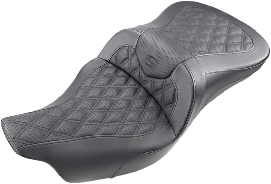 Saddlemens Roadsofa™ Seat for Harley-Davidson Trike 2009-2024, Black - Part 808-07B-182T