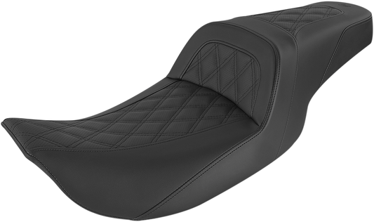 SADDLEMEN Slim Seat with Lattice Stitch for Harley Davidson FL 1999-2007 - Model 897-06-162