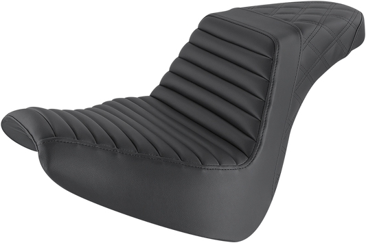 SADDLEMEN Step-Up Front Tuck-n-Roll Seat with Lattice Stitch for FXBR/S '18-'20 – Model 818-31-176