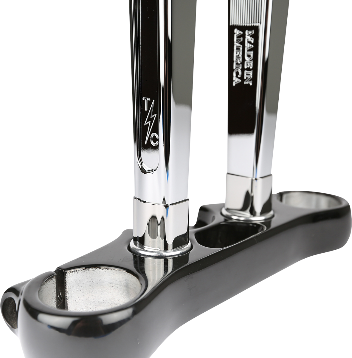 THRASHIN SUPPLY CO. Riser Extensions - 1" - Chrome TSC-9801-3