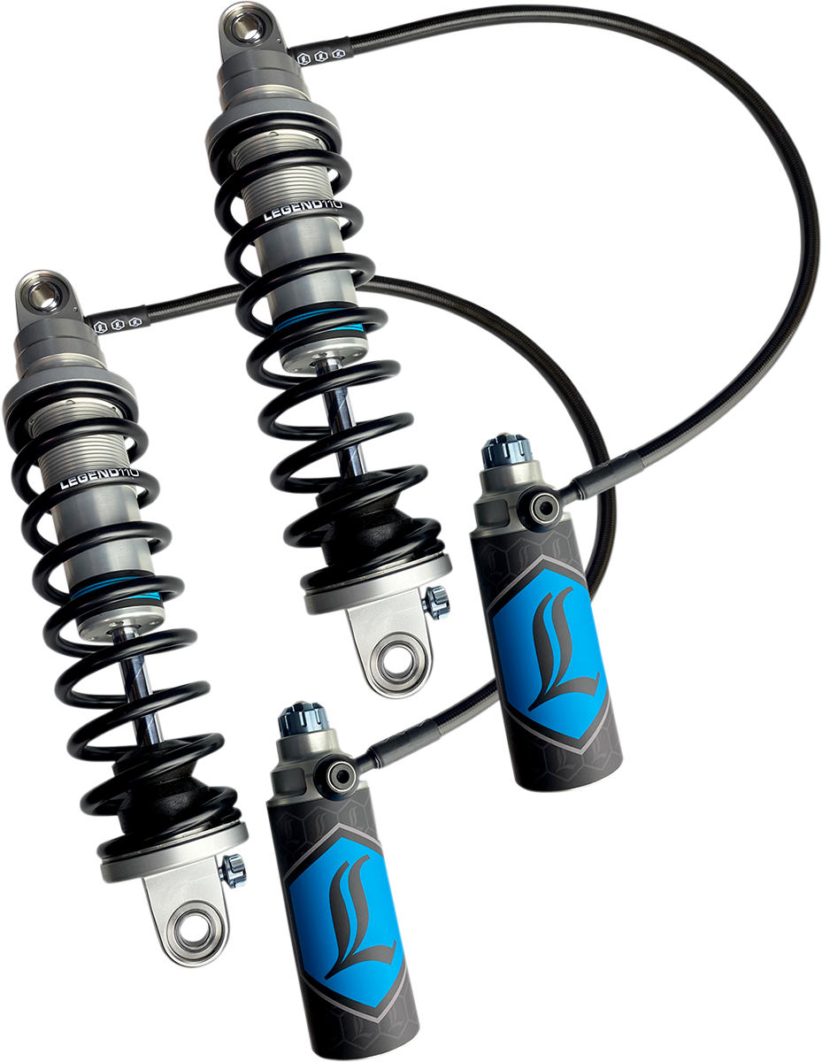 LEGEND SUSPENSION REVO ARC Remote Reservoir Shocks - 13" - Heavy Duty - Clear 1310-1935
