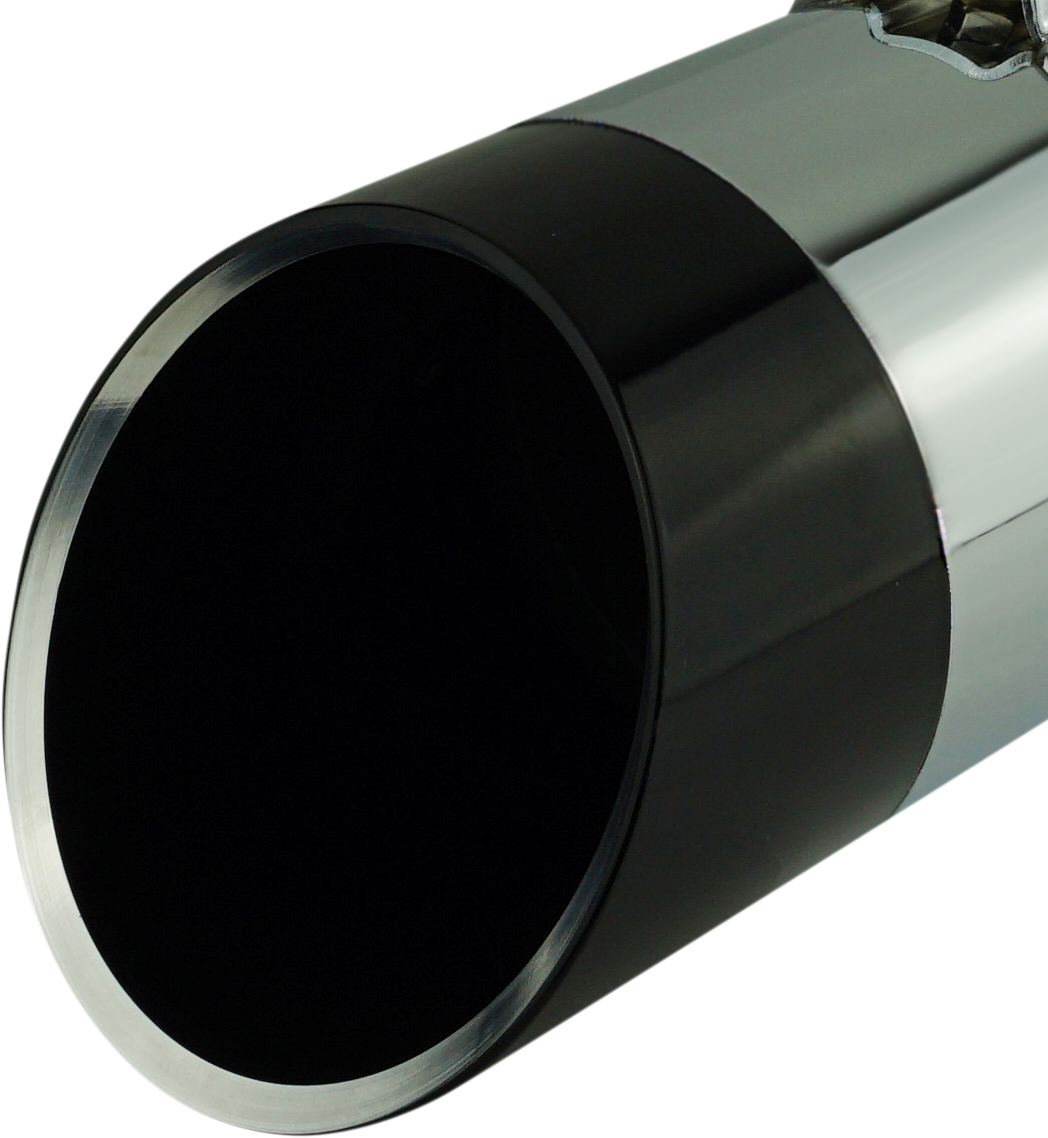 KHROME WERKS Replacement End Cap - Edge - 4-1/2" - Black 200714P