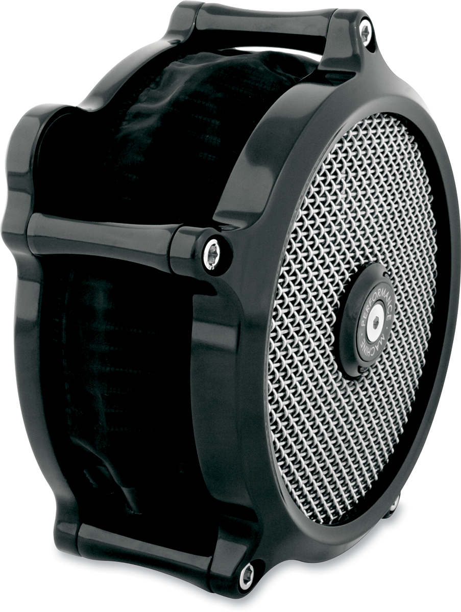 PERFORMANCE MACHINE (PM) Super Gas Air Cleaner Kit - Black 0206-2139-B