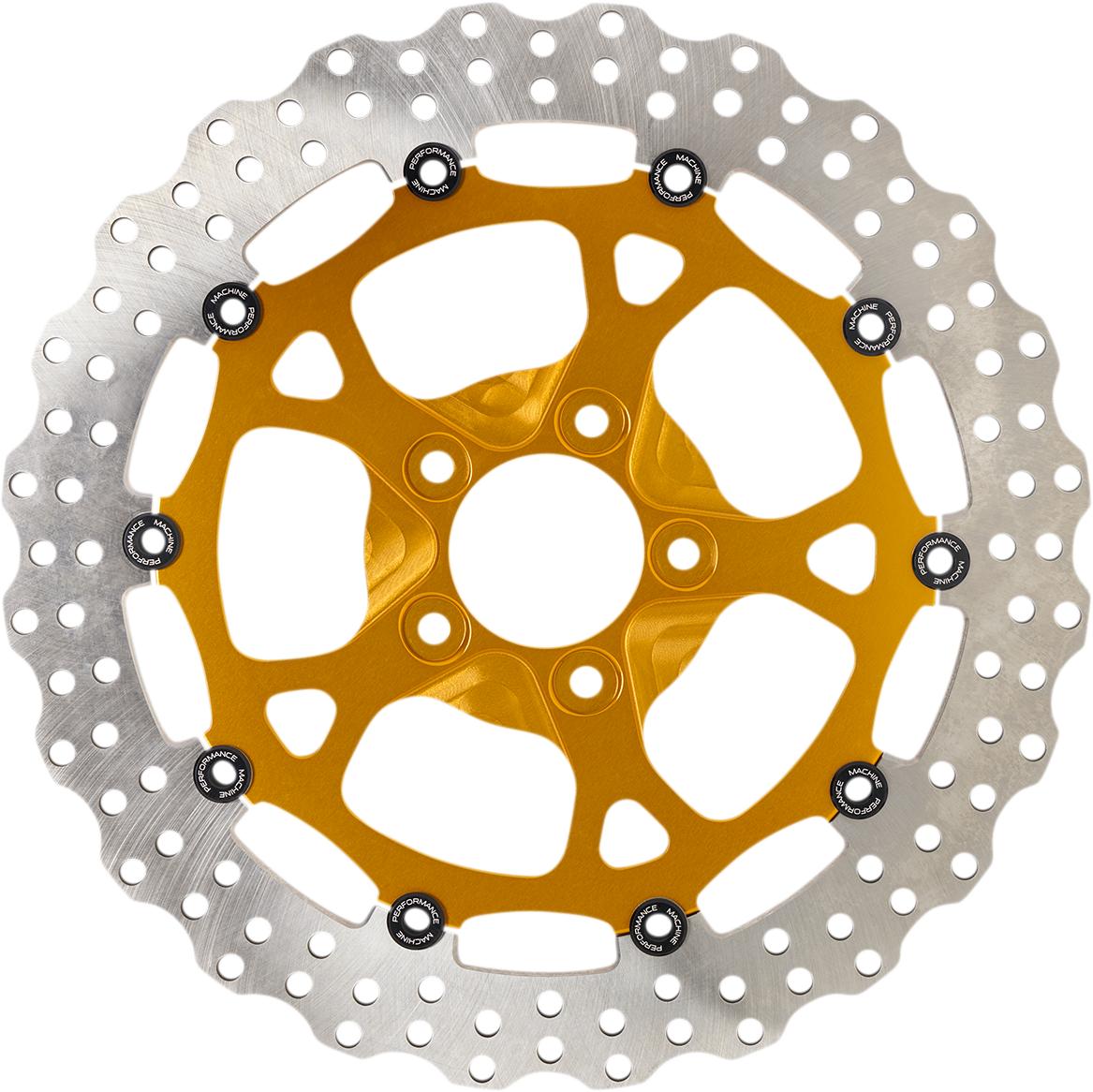 PERFORMANCE MACHINE (PM) Dominator Rotor - Front - 13" - Gold 0133-3059S-G
