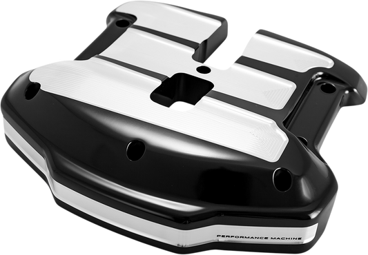 PERFORMANCE MACHINE (PM) Rocker Box Cover - Scalloped - Contrast Cut™ - M8 0177-2070-BM